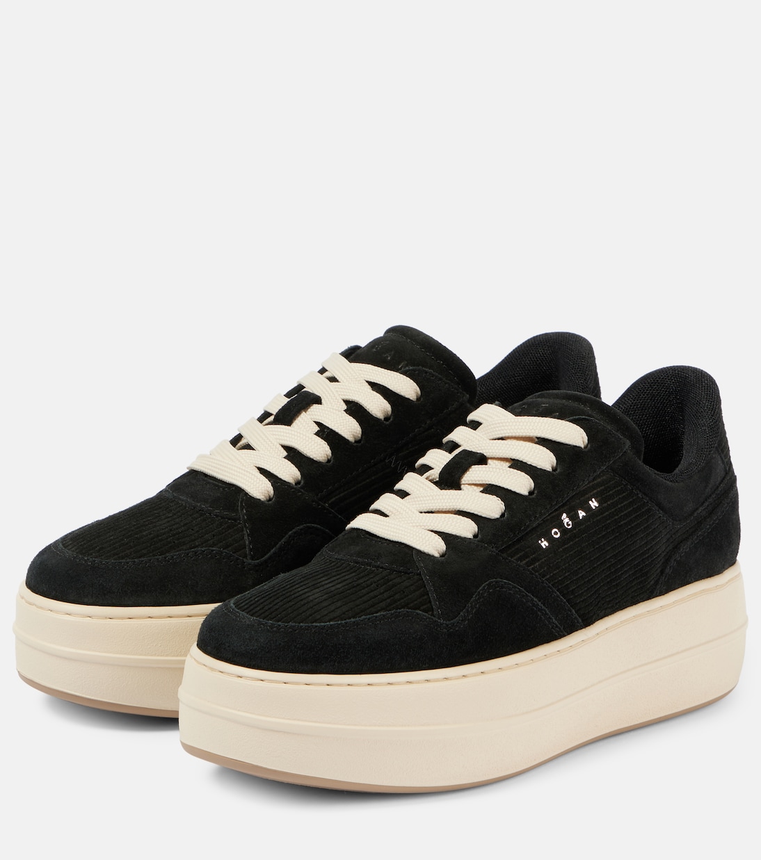 Skyscraper suede platform sneakers | Hogan
