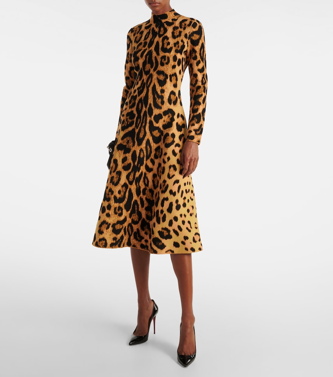 Bedrucktes Midikleid Jaguar | Oscar de la Renta