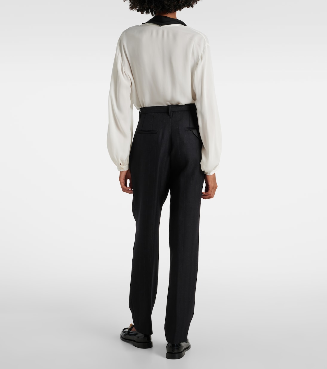 Modern Sophistication pinstripe wool pants | Dorothee Schumacher