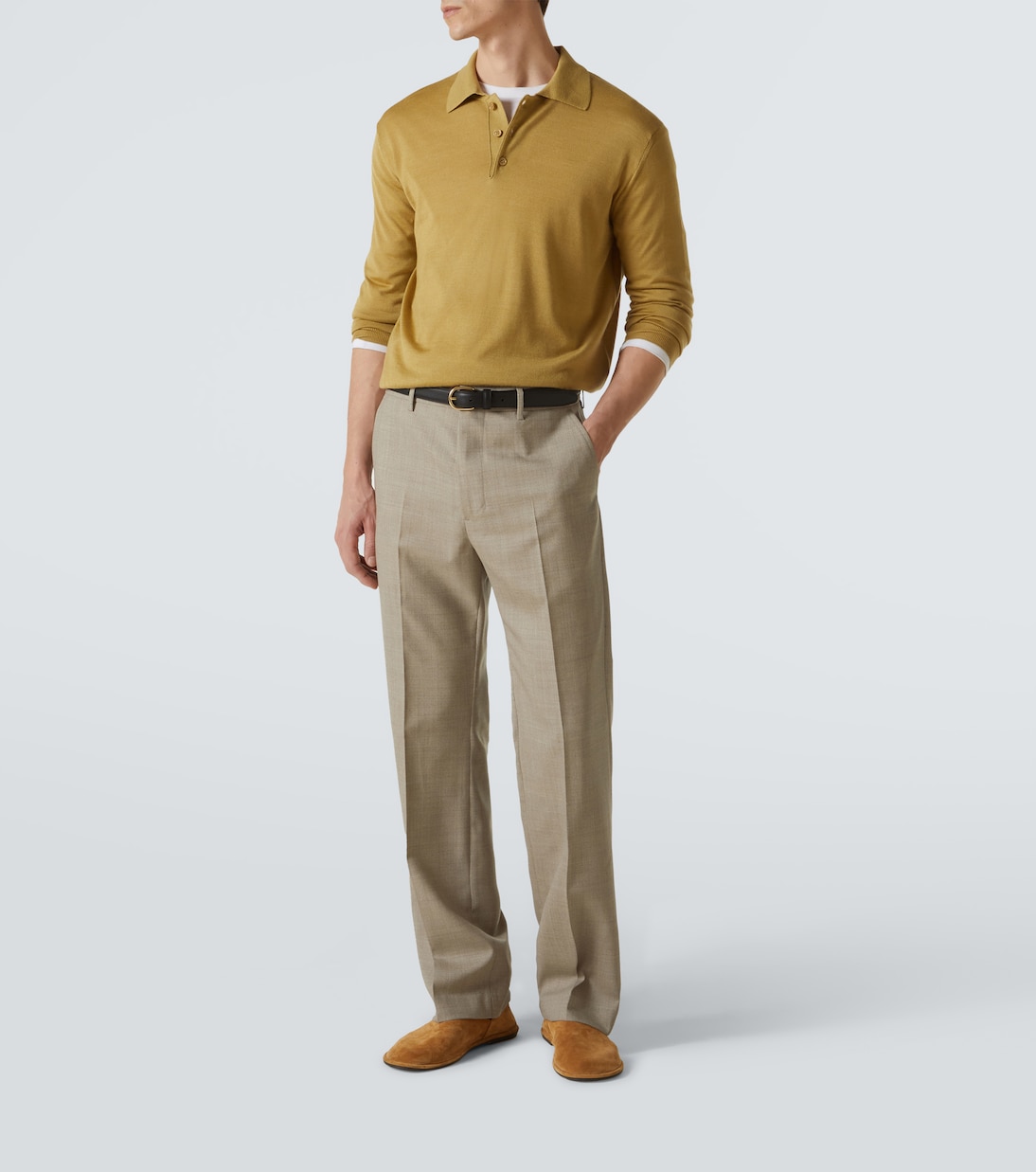 Wool and silk polo sweater | Ami Paris