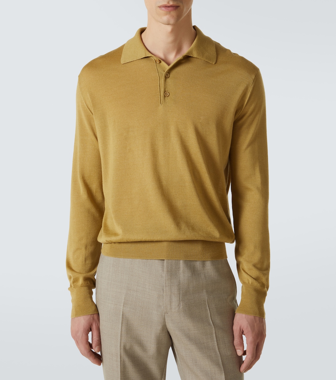 Wool and silk polo sweater | Ami Paris