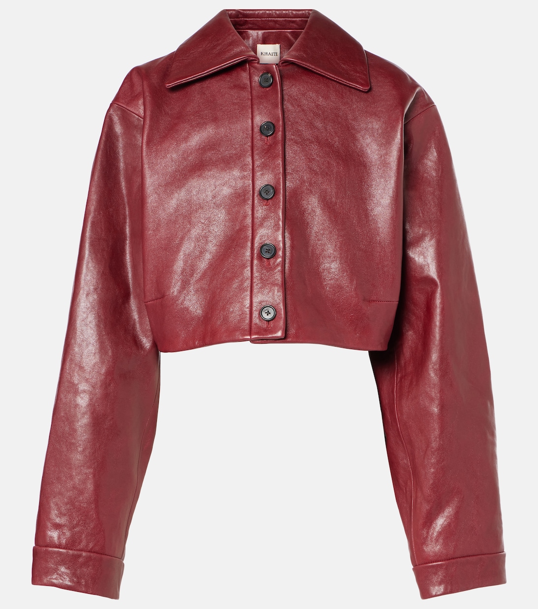 Giacca cropped Sue in pelle | Khaite