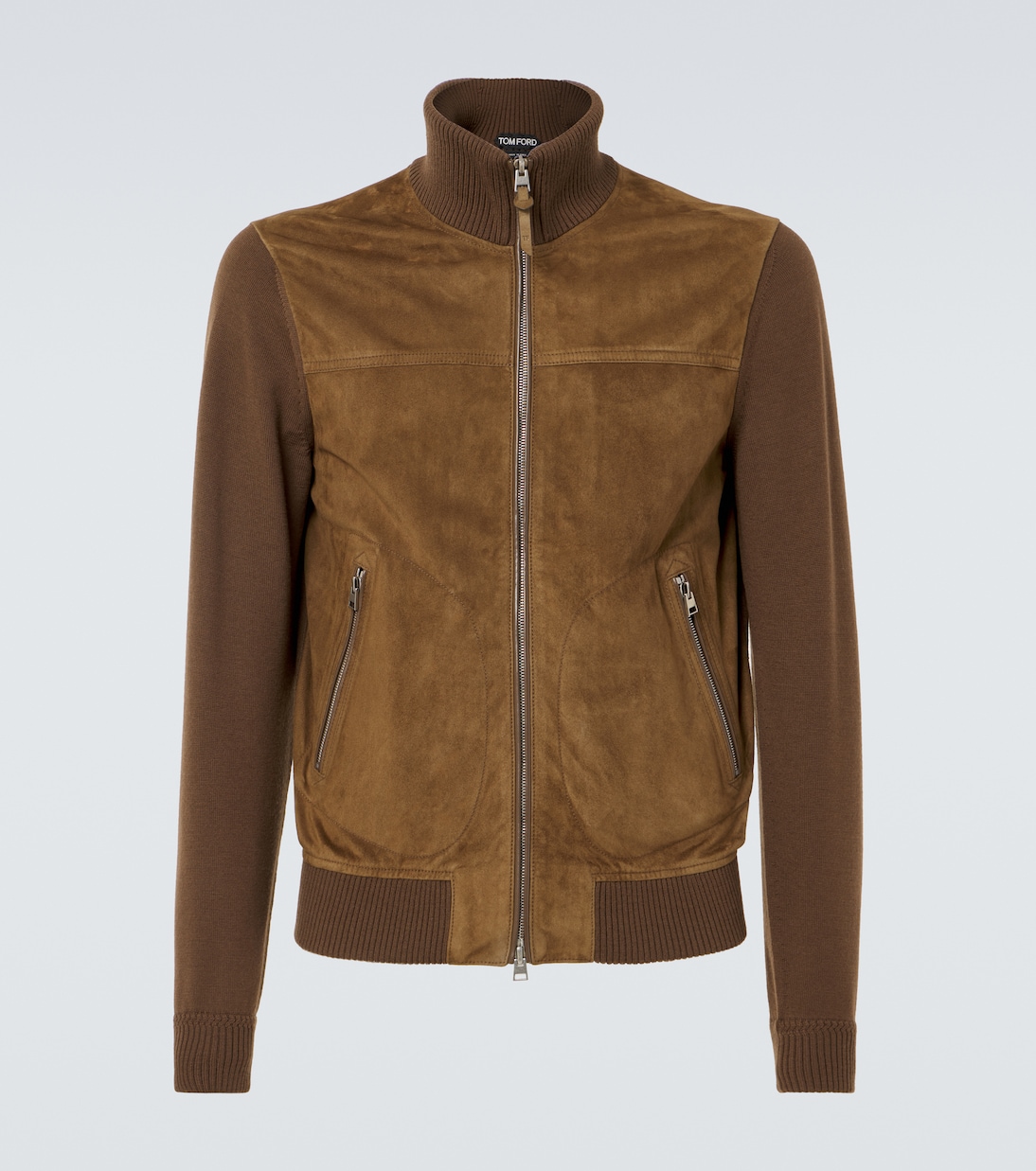 Paneled suede and wool jacket | Tom Ford