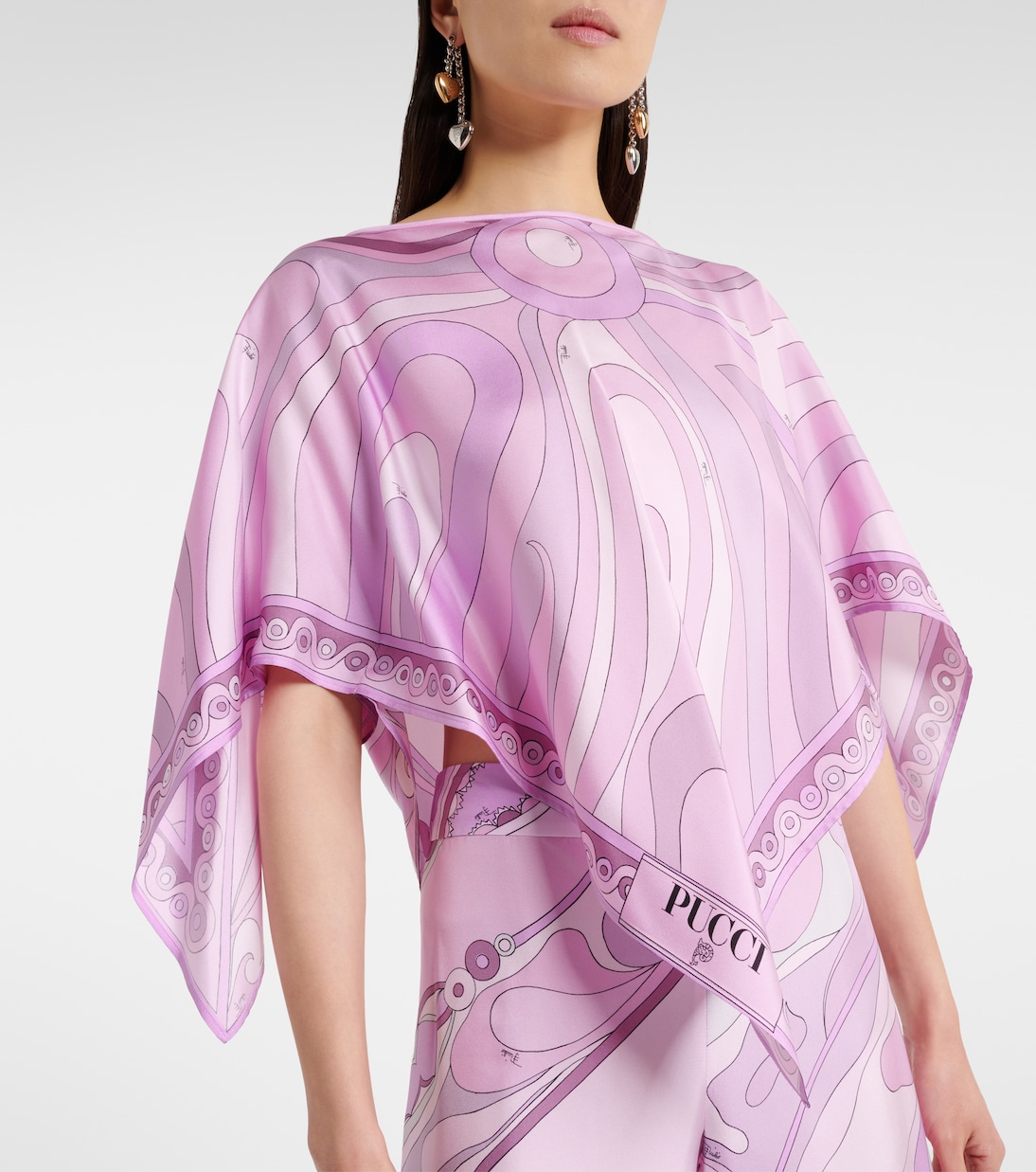 Top in twill di seta con stampa | Pucci