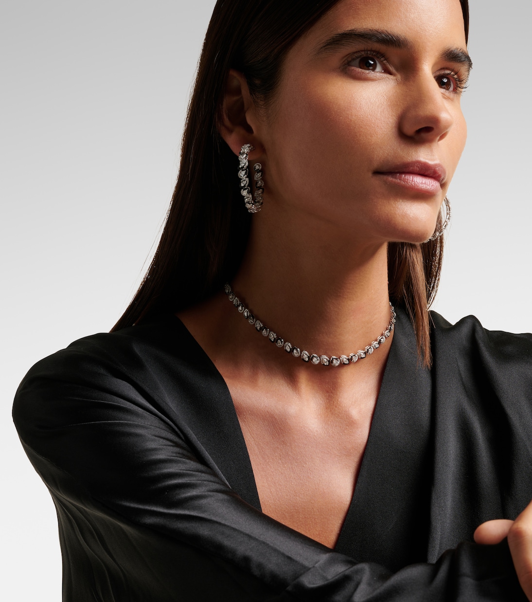 Choker Autumn in oro 18kt con diamanti | Kamyen