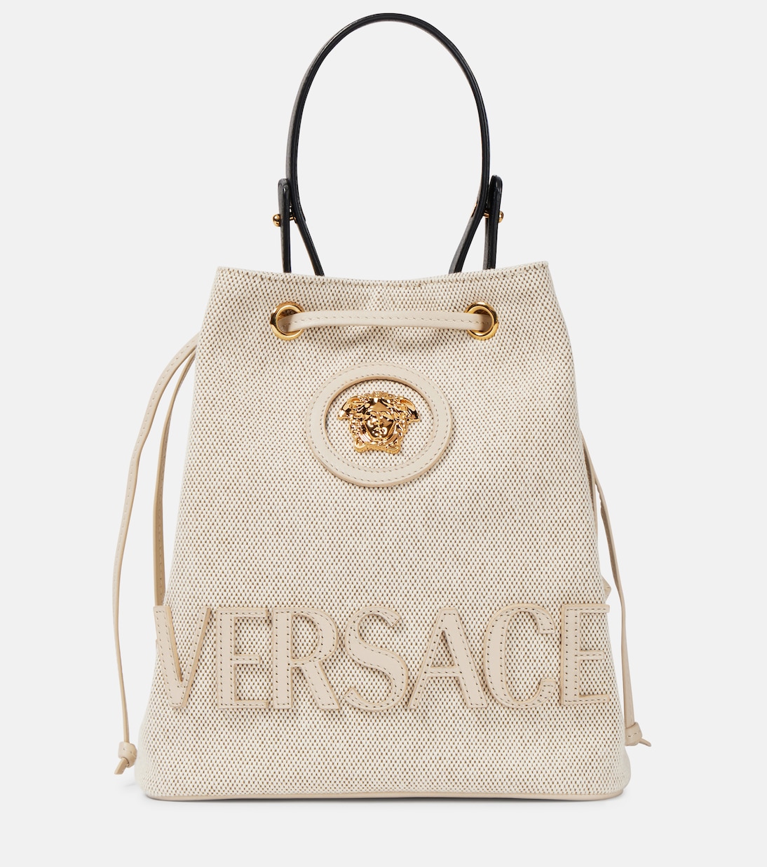 Secchiello La Medusa Small in canvas | Versace