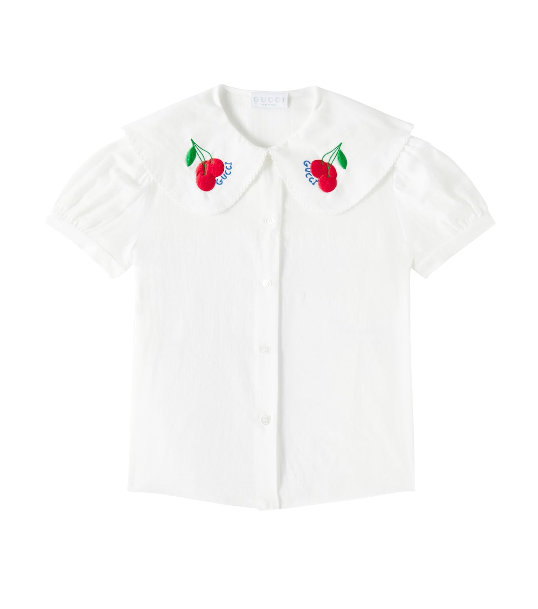 Besticktes Hemd aus Baumwolle | Gucci Kids