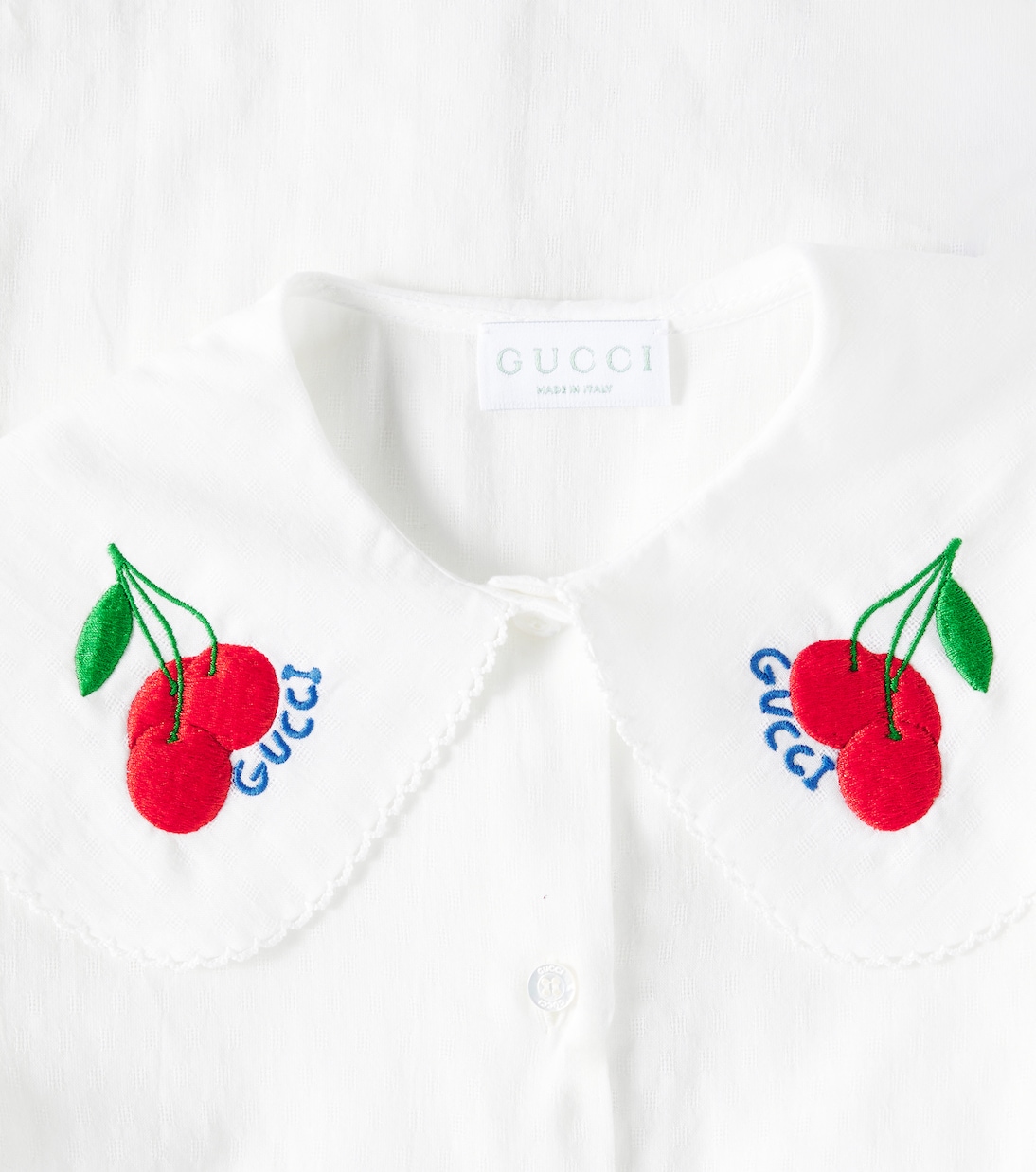 Besticktes Hemd aus Baumwolle | Gucci Kids