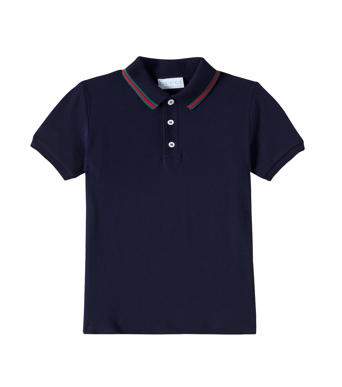 Polohemd Web Stripe aus Baumwoll-Piqué | Gucci Kids