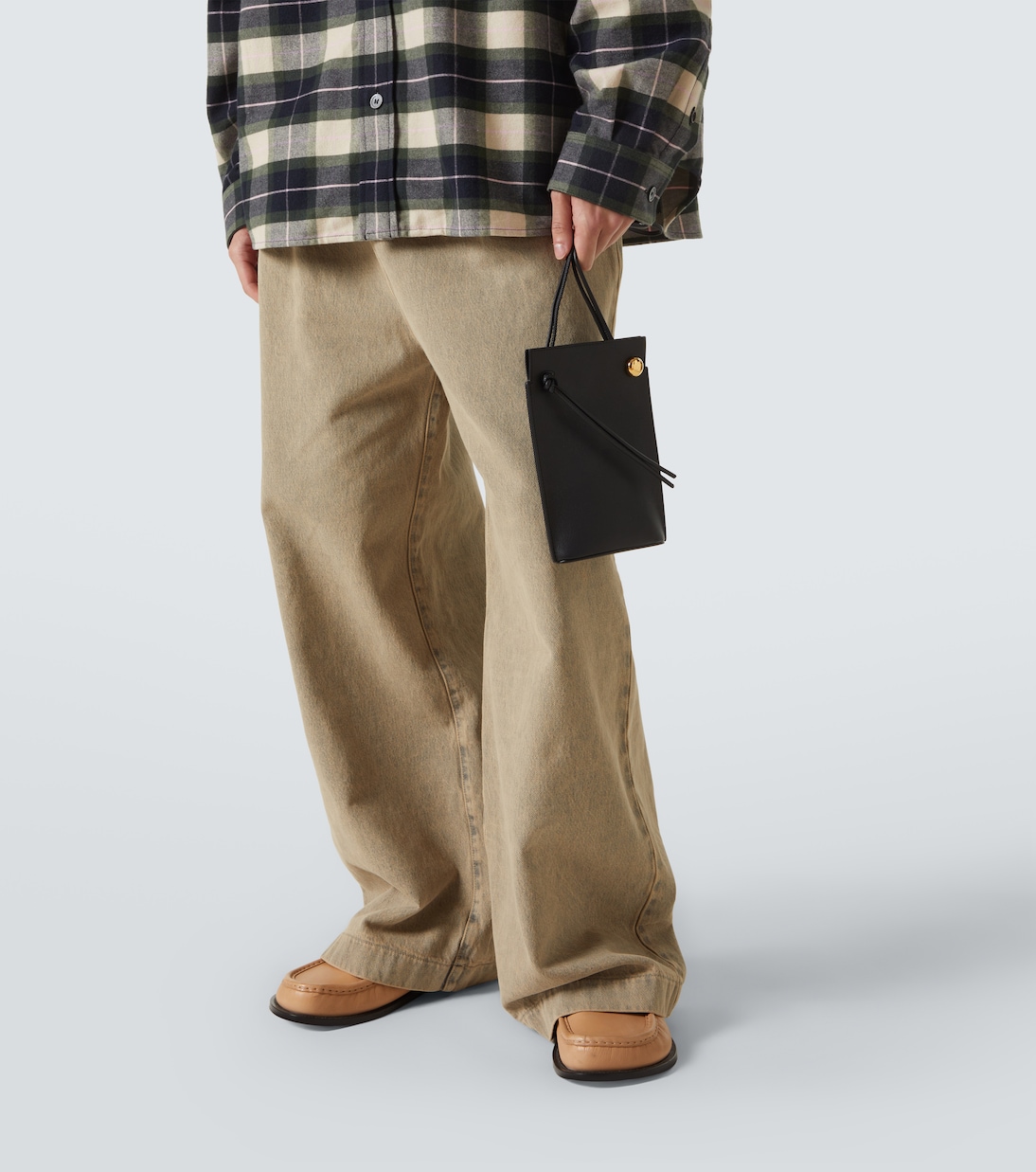 Borsa Pebble Dice Pocket in pelle | Loewe