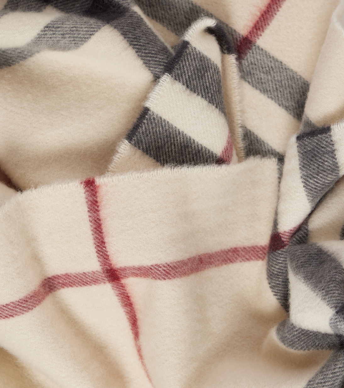 Sciarpa in cashmere con motivo Check Oversize di BURBERRY per uno stile giovane e trendy