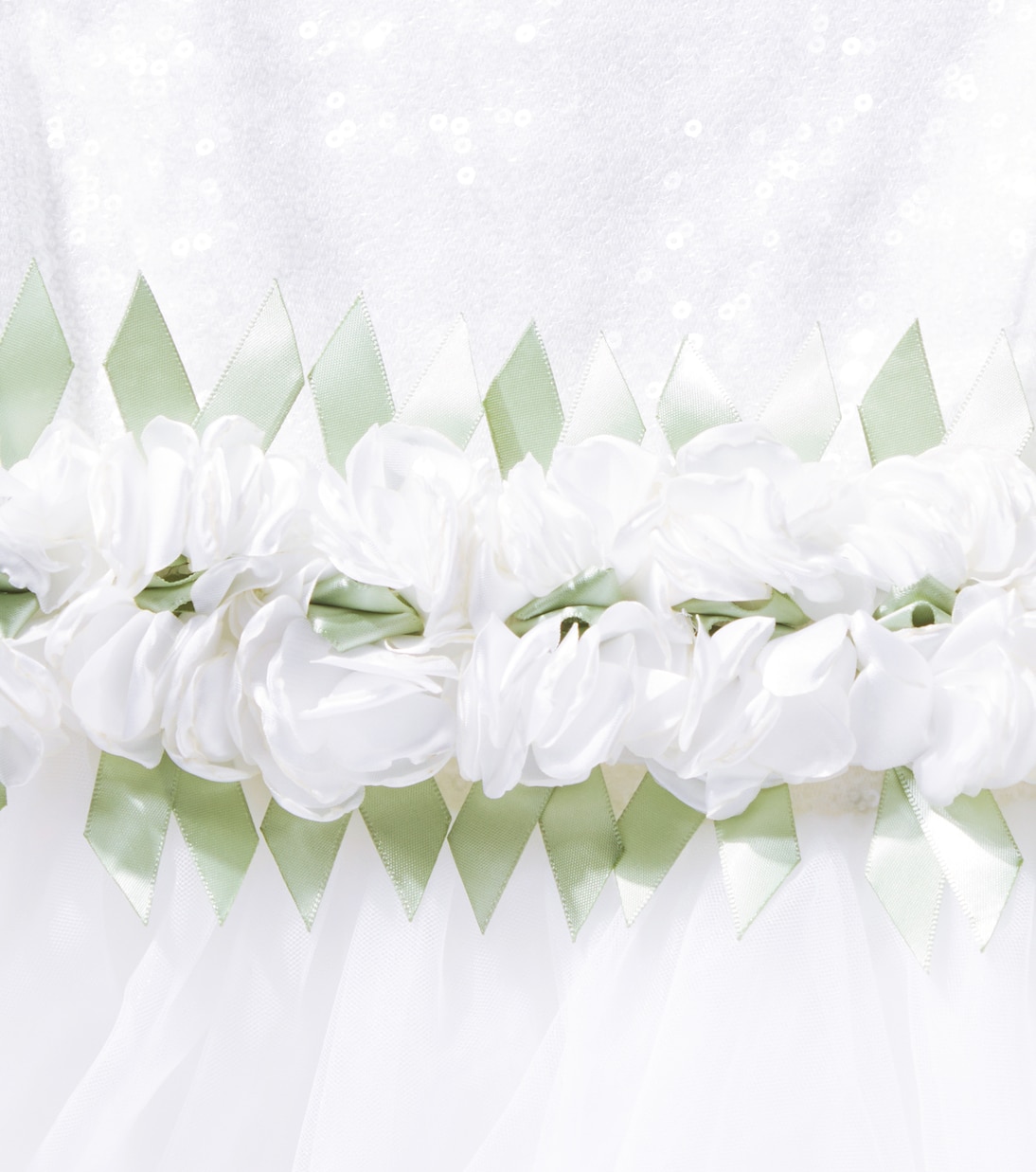 Abito in tulle con applicazioni floreali | Monnalisa