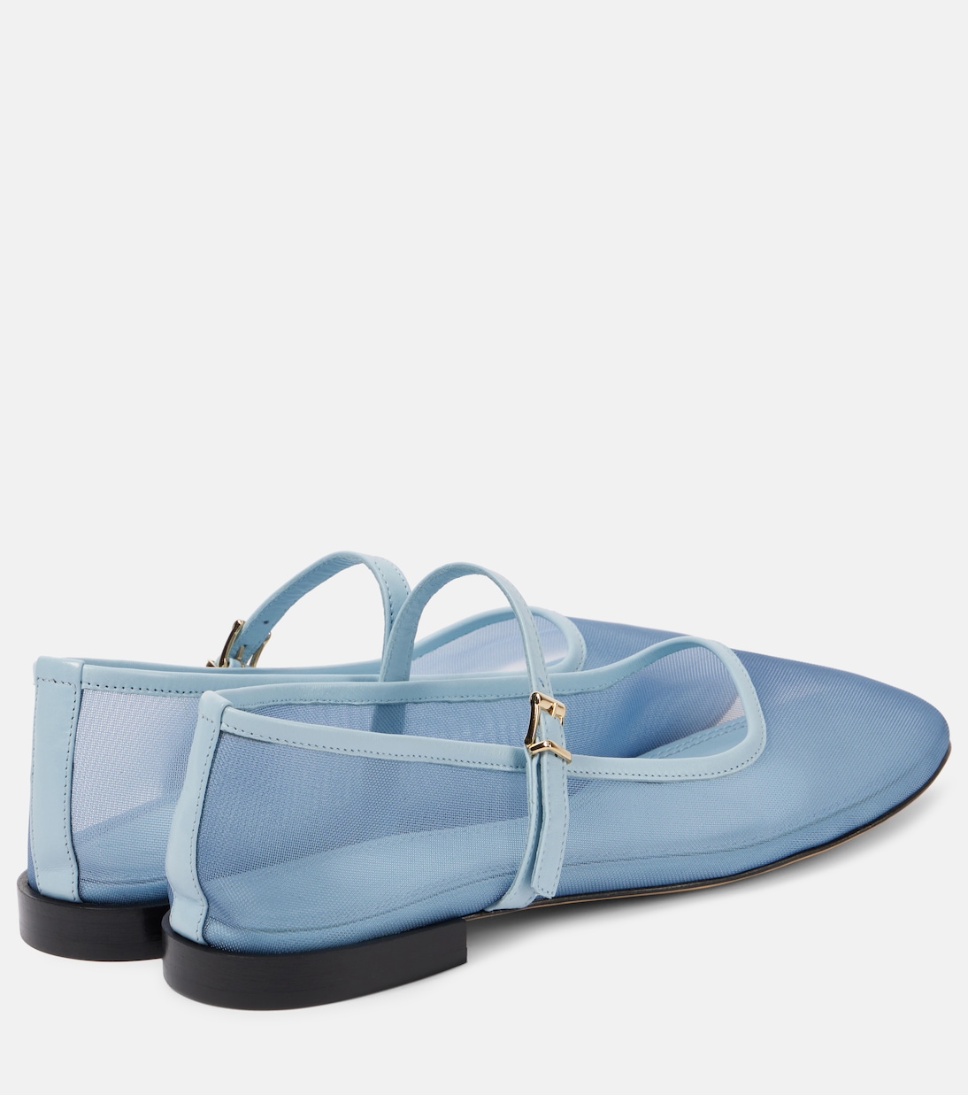 SOULIERS MARTINEZ Ballerine in tulle con dettagli in pelle stile Mary Jane per giovani trendy