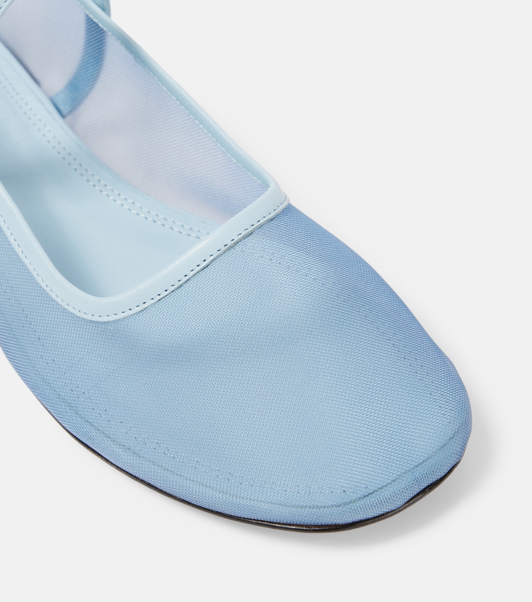SOULIERS MARTINEZ Ballerine in tulle con dettagli in pelle stile Mary Jane per giovani trendy