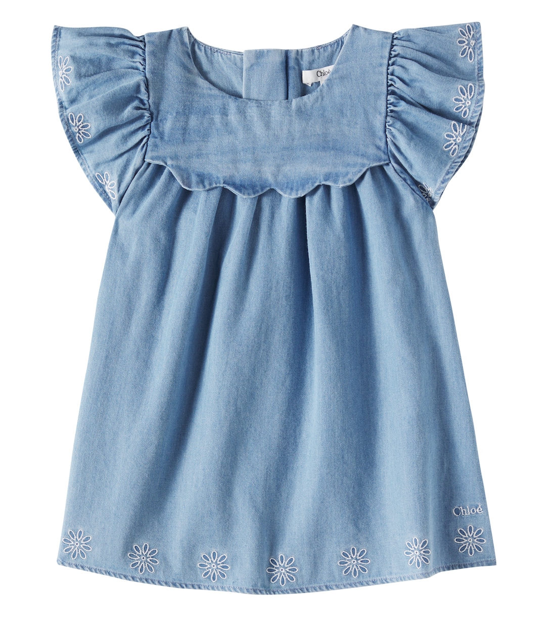 Baby - Abito in chambray | Chloé Kids
