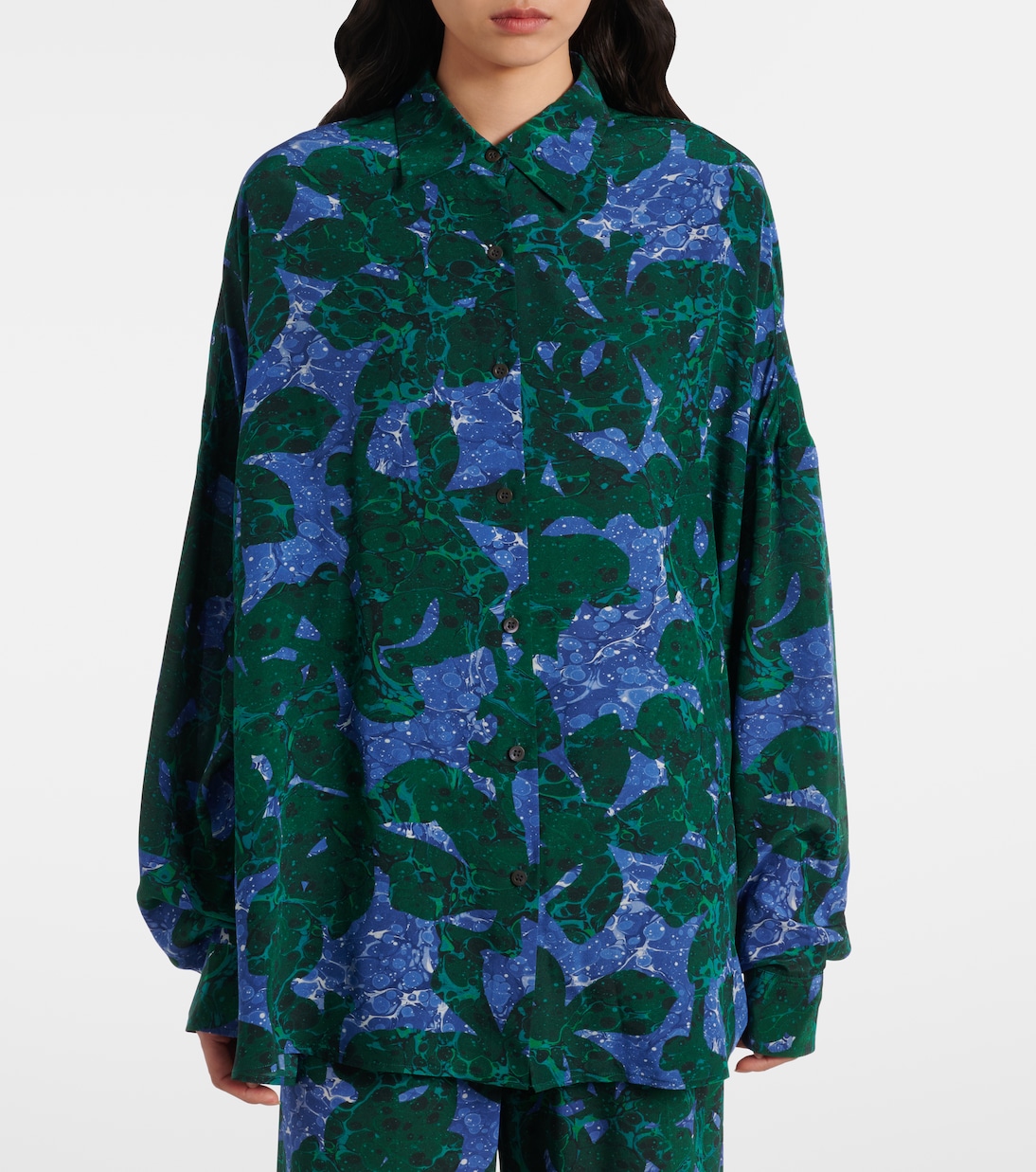 Chemise imprimée en soie | Dries Van Noten