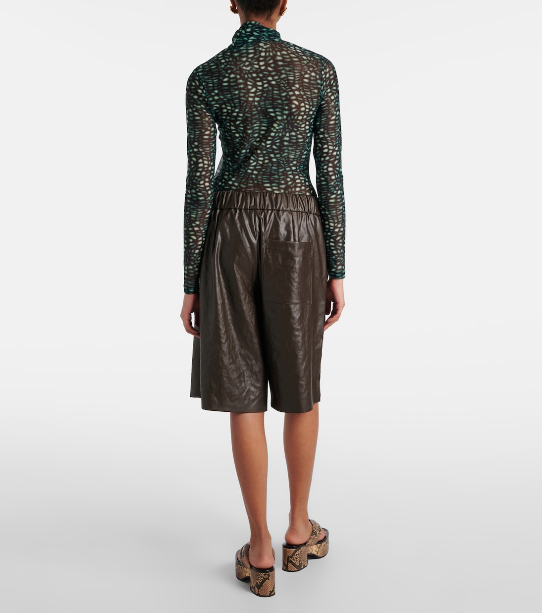 Bermuda-Shorts aus Satin | Dries Van Noten