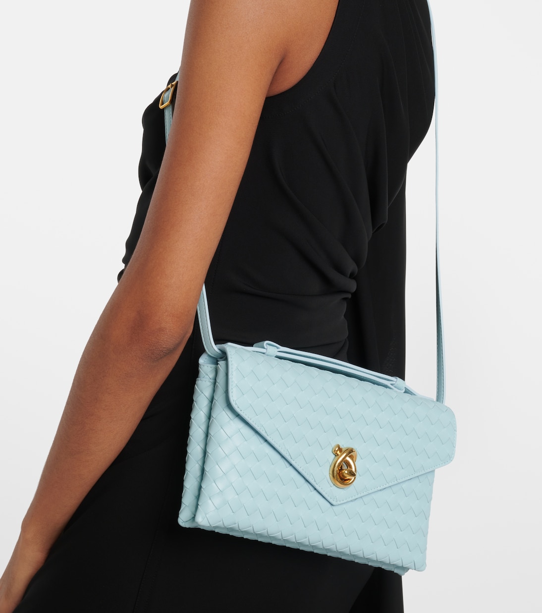 Borsa a tracolla Knot Lock in pelle | Bottega Veneta