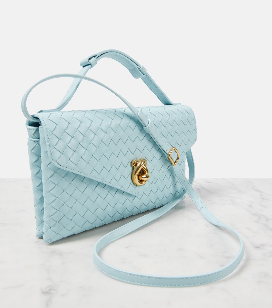 Borsa a tracolla Knot Lock in pelle | Bottega Veneta