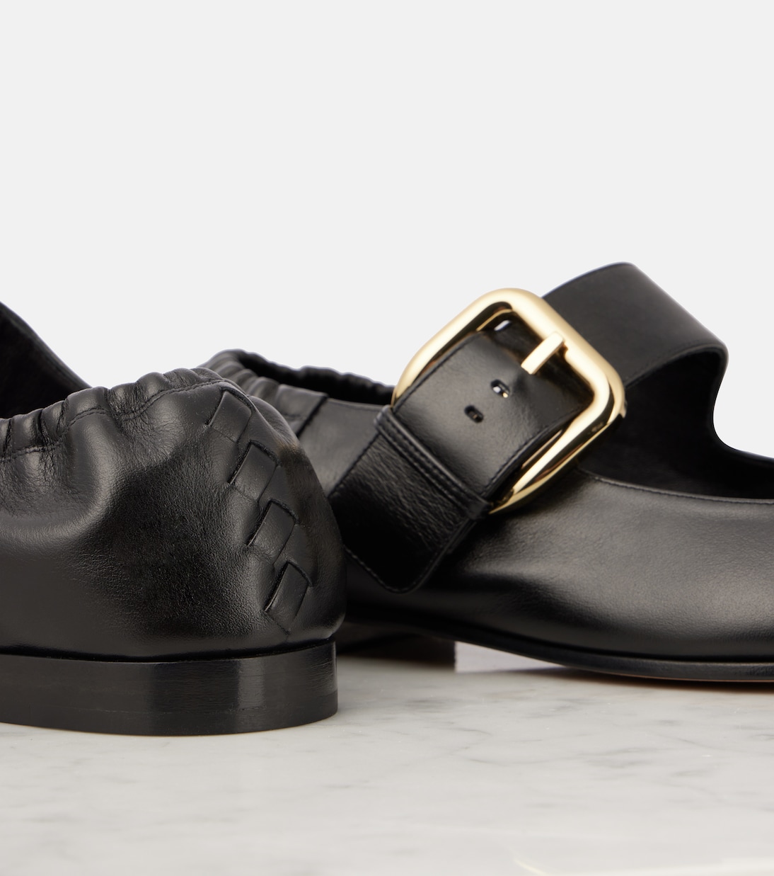 Bailarinas Mary Jane Astaire de piel | Bottega Veneta