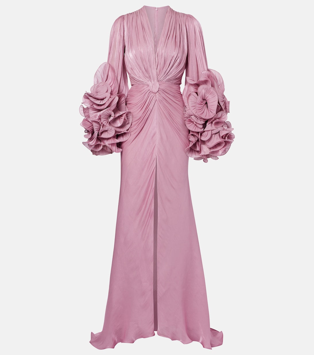 Ruffled gathered gown | Costarellos