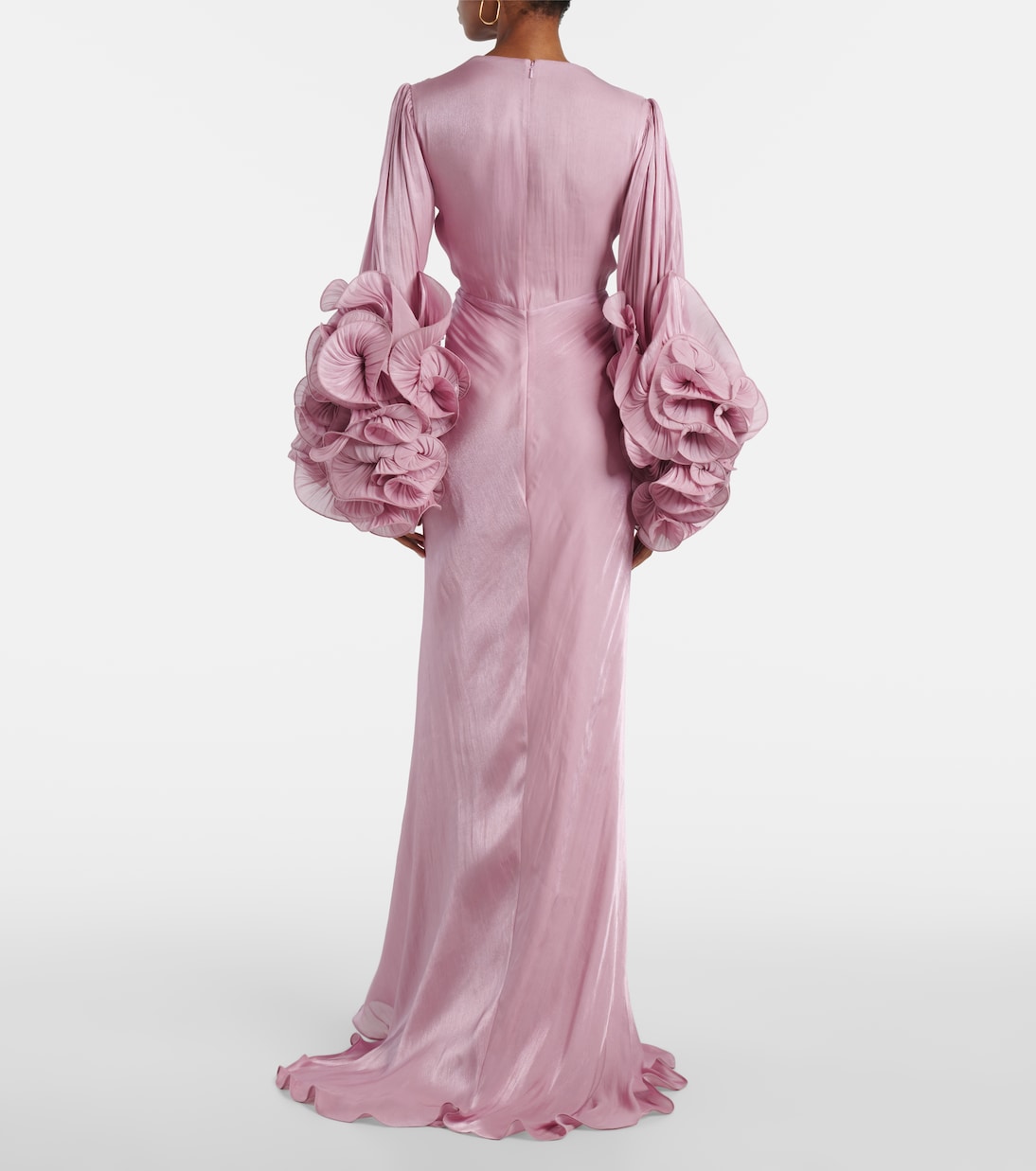 Ruffled gathered gown | Costarellos