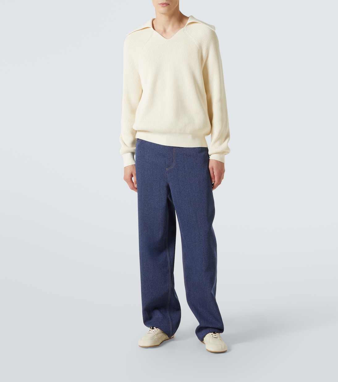 Orbit Flash suede-trimmed sneakers | Bottega Veneta