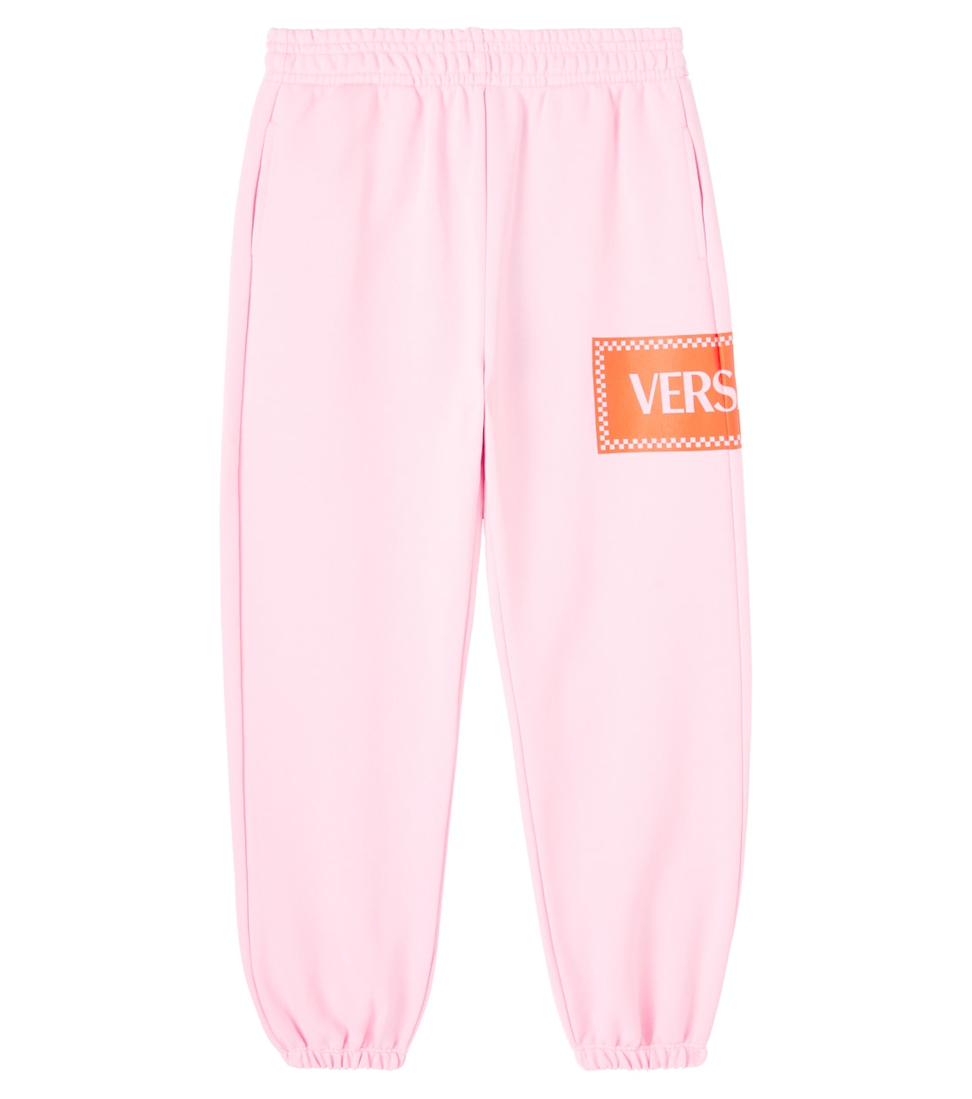 Logo棉质针织运动裤 | Versace Kids