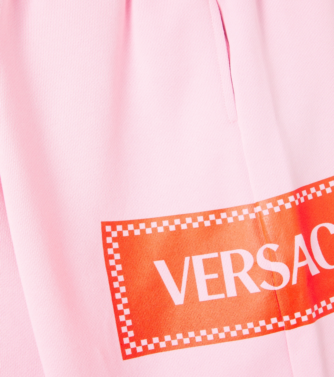 Logo棉质针织运动裤 | Versace Kids