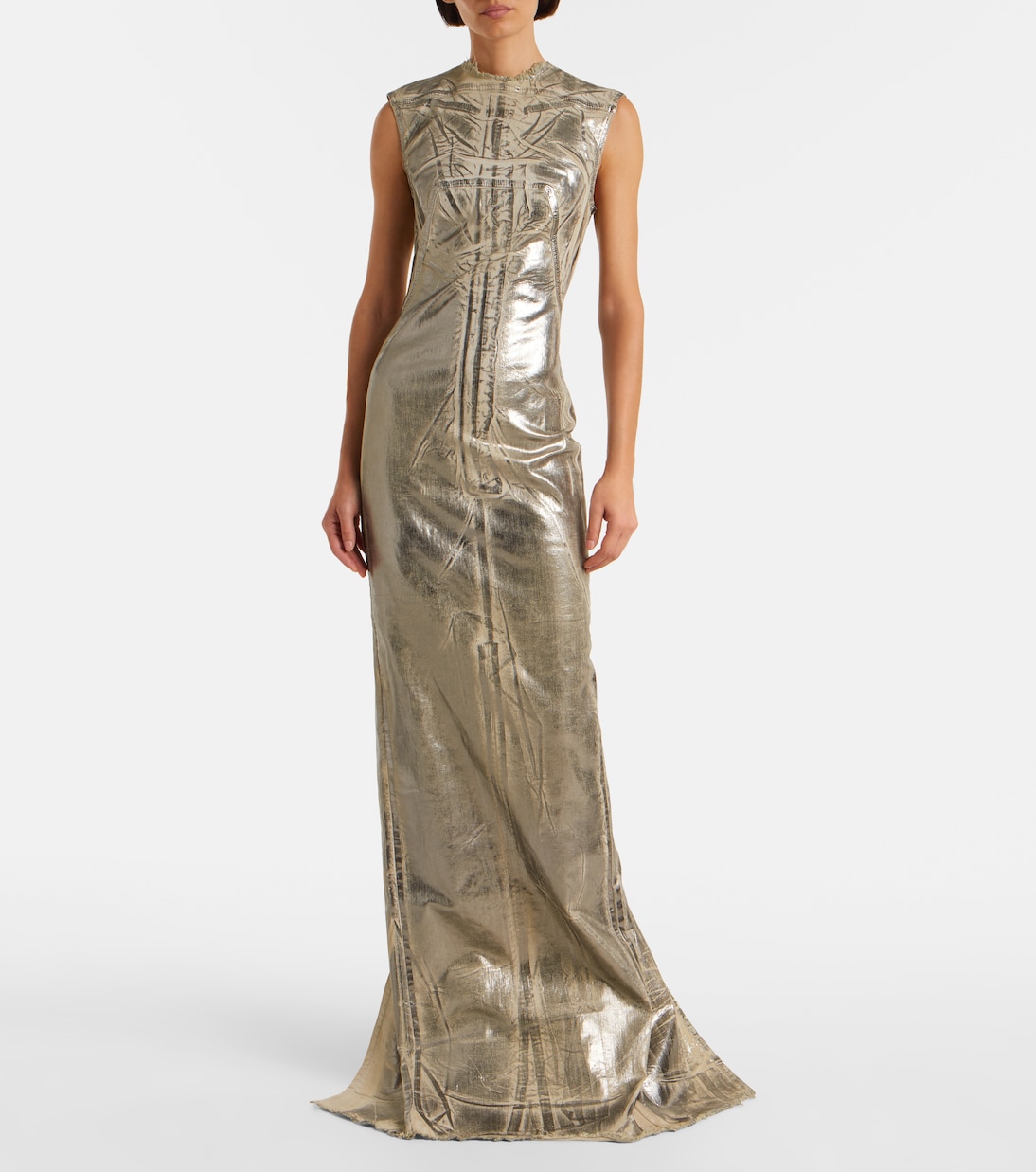Coated denim maxi dress | Rick Owens