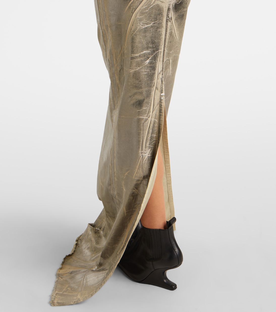 Coated denim maxi dress | Rick Owens