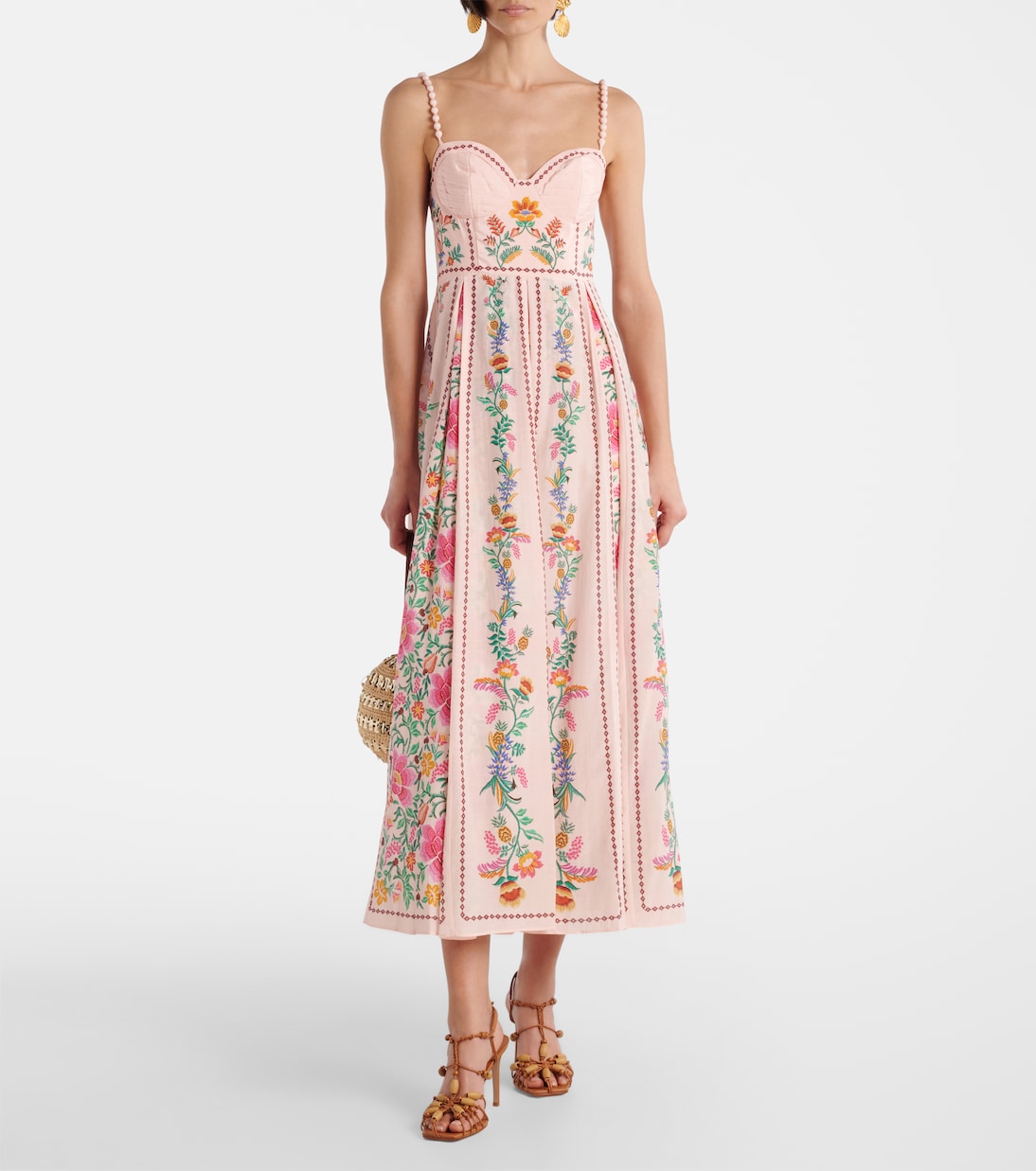 Maxikleid aus einem Baumwollgemisch | Farm Rio
