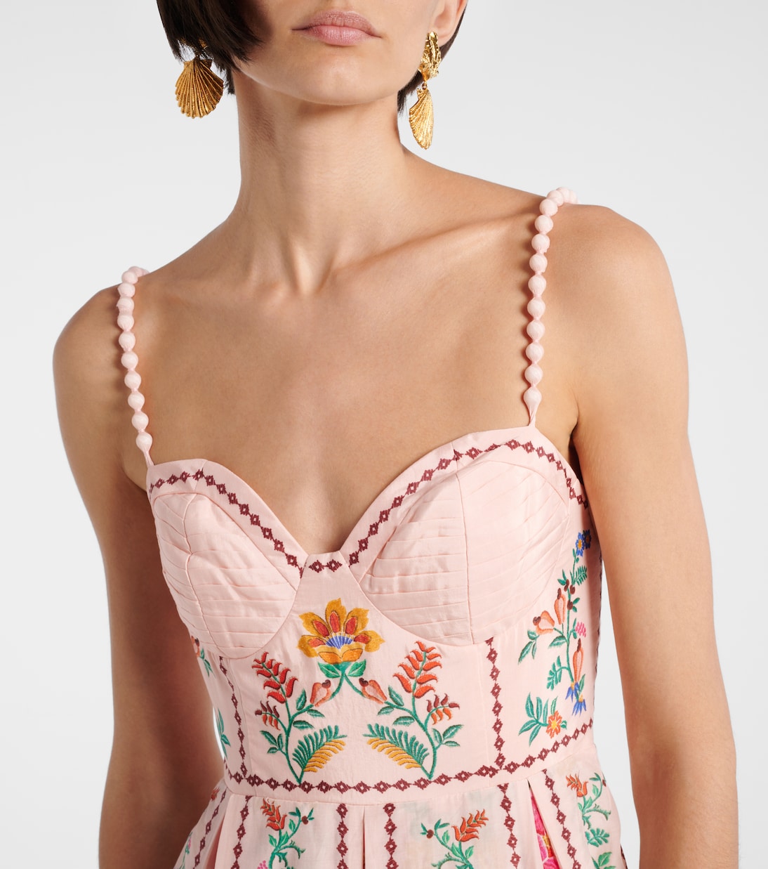 Maxikleid aus einem Baumwollgemisch | Farm Rio