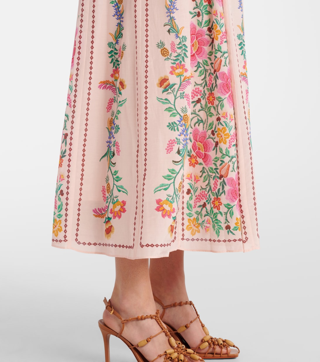 Maxikleid aus einem Baumwollgemisch | Farm Rio