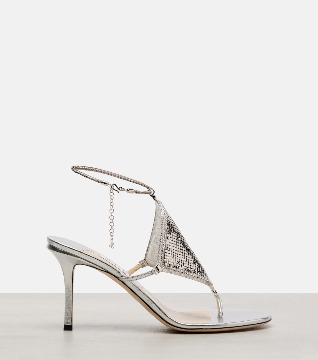 Sandales The Thong 85 en cuir métallisé | Jimmy Choo