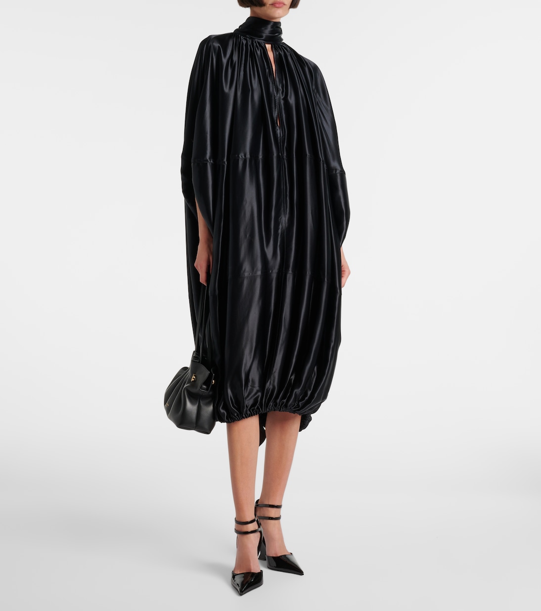 Satin midi dress | Ferragamo