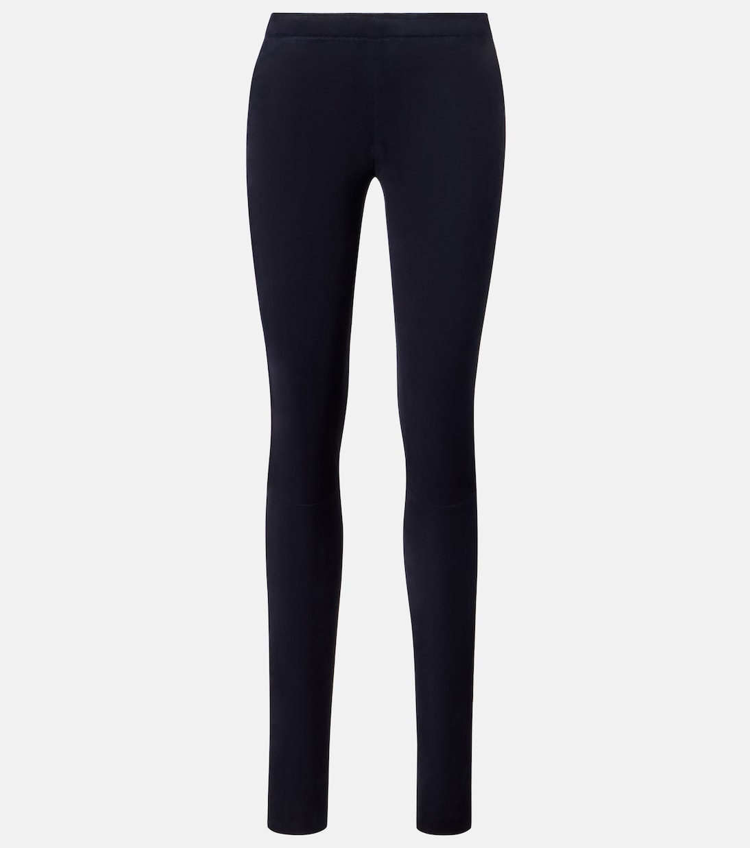 Carolyn mid-rise suede leggings | Stouls