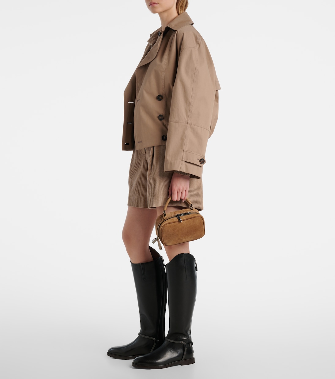 Monili leather knee-high boots | Brunello Cucinelli
