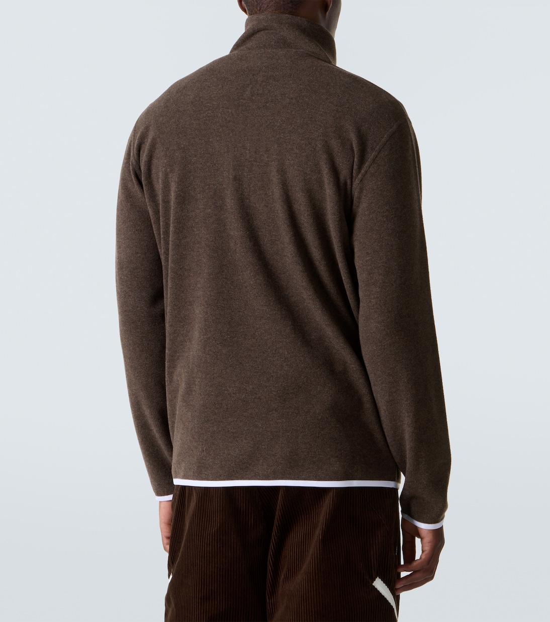 Cashmere and cotton-blend half-zip sweatshirt | Brunello Cucinelli