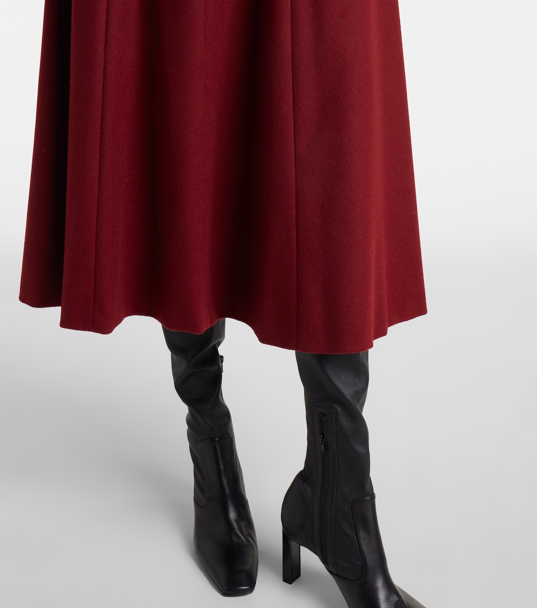 Geneve flared wool midi skirt  | Max Mara