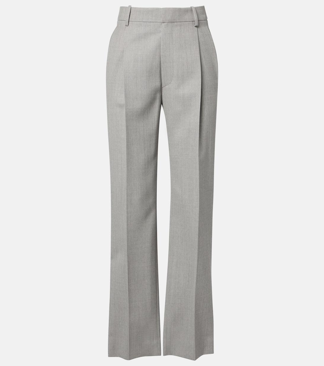 High-rise virgin wool straight pants | Victoria Beckham