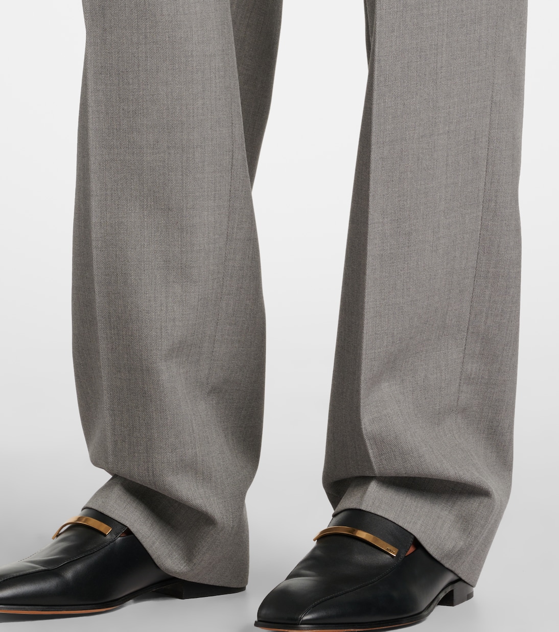 High-rise virgin wool straight pants | Victoria Beckham