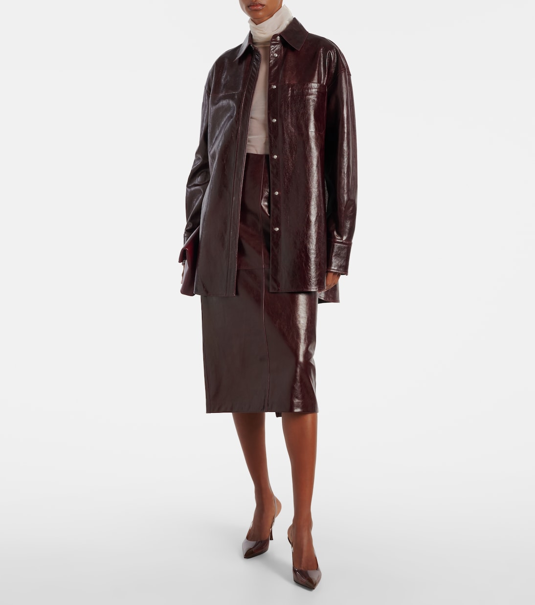 Borel leather overshirt | Sportmax