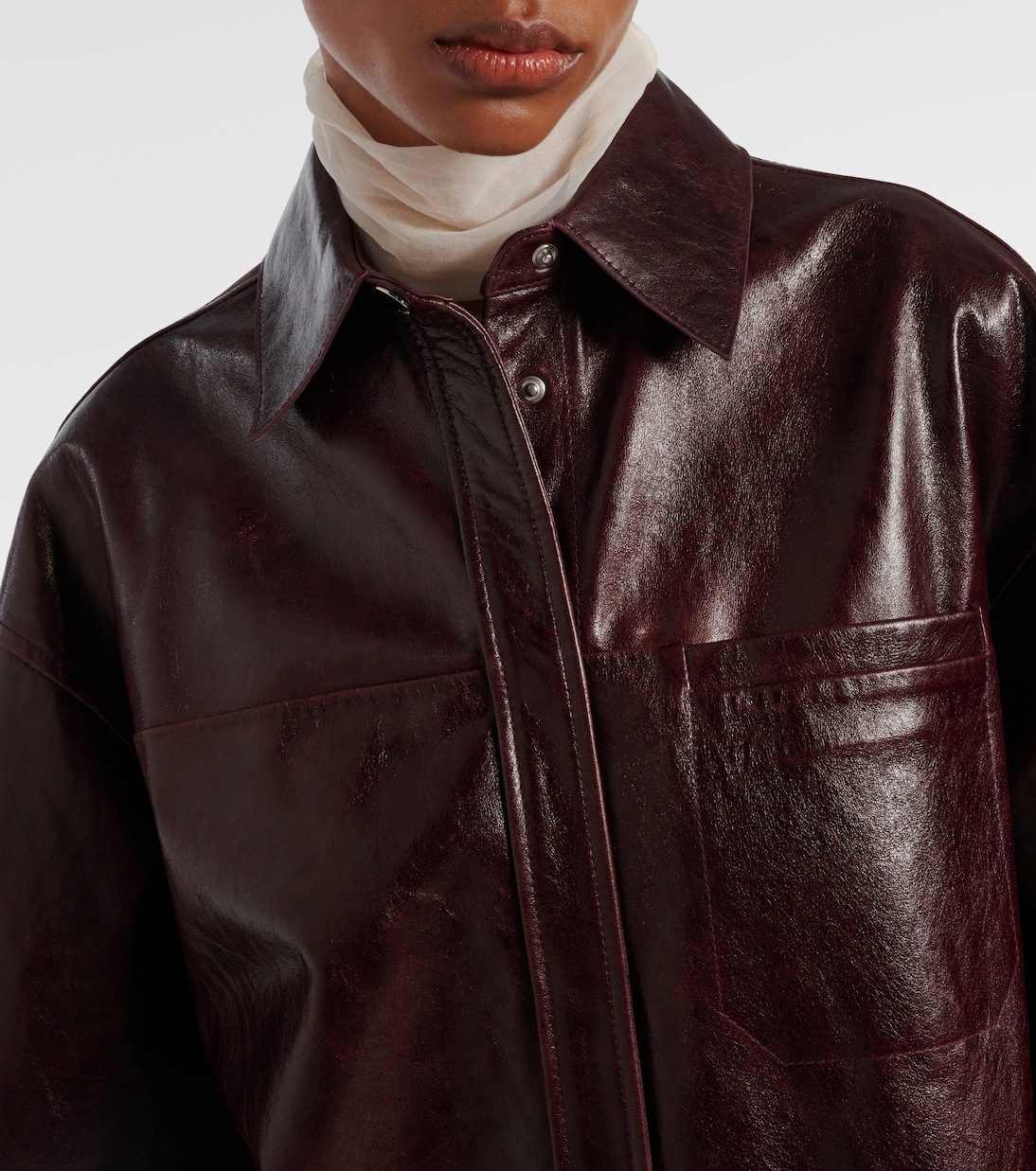 Borel leather overshirt | Sportmax