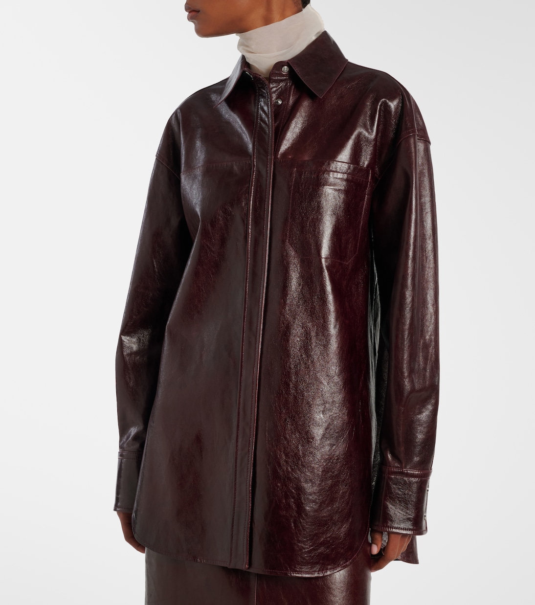 Borel leather overshirt | Sportmax