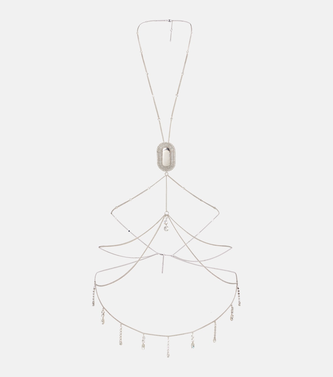 Crystal-embellished body chain | Rabanne