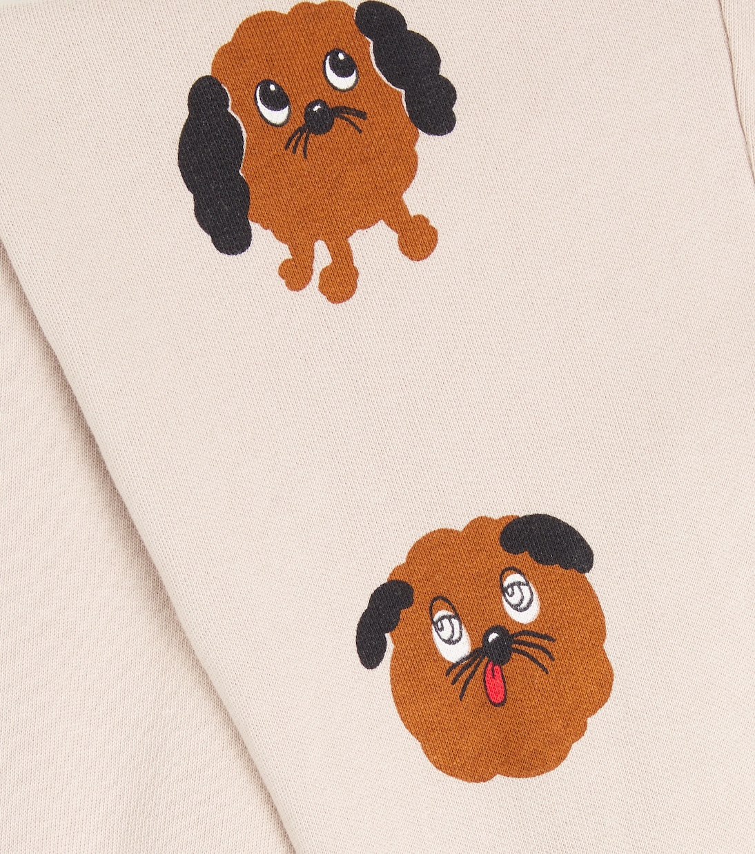 Doggies printed cotton sweatpants | Mini Rodini