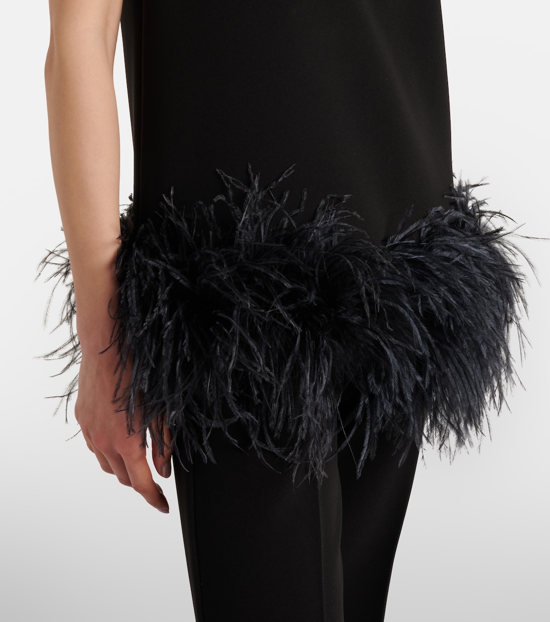 Feather-trimmed top | Max Mara