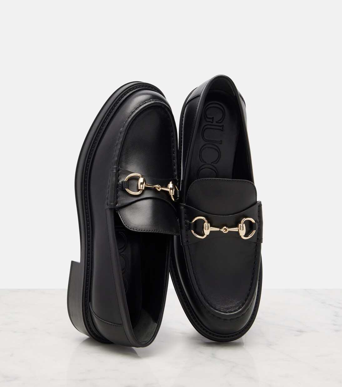 Horsebit leather loafers | Gucci