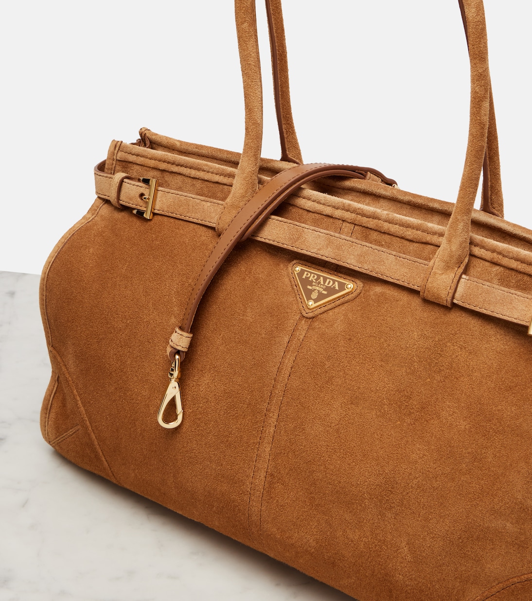 Prada Bonnie Large suede tote bag | Prada